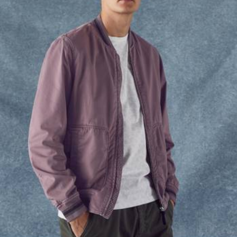 Ted Baker London Laundered Bomber Jacket Large/4